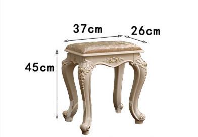 維也納歐式雕花梳妝凳椅子 (IS7824)
