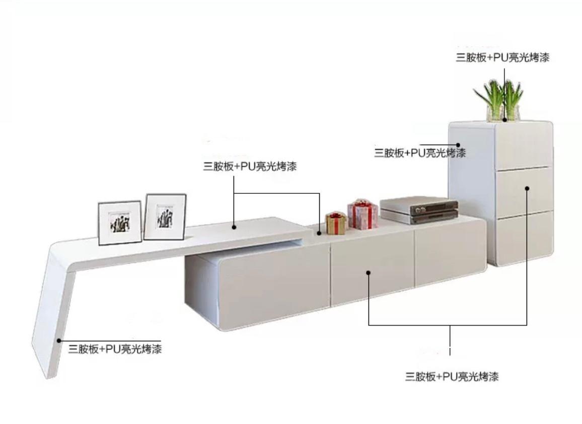時尚簡約亮漆電視櫃 (IS7846)
