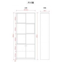 北歐格調系列屏風櫃 80cm/90cm/100cm/110cm/120cm (IS1201)