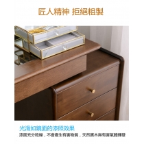 日式實木橡木 可伸縮梳妝台 送妝凳*125cm (IS1651)