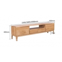 北歐實木系列 白橡木電視櫃 150cm/180cm /200cm (IS4942)