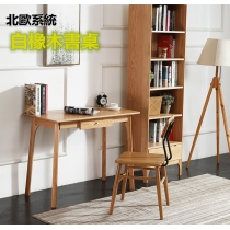 北歐實木白橡木書桌 100cm/120cm (IS5162)
