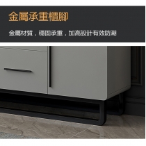意式氣派系列 白/灰 餐邊櫃 *140/160cm (IS6918)