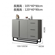 意式氣派系列 白/灰 餐邊櫃 *105/120cm (IS6919)