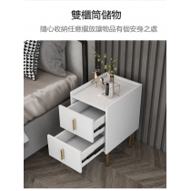 簡約現代輕奢迷你小型床頭櫃 （IS7769)