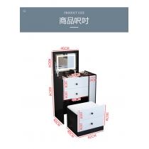 梳妝台小型臥室現代簡約風帶燈輕奢化妝桌收納櫃（IS7778)