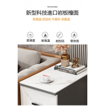 意式簡約現代輕奢岩板移動茶几床頭櫃儲物收納櫃（IS7784)