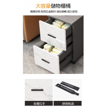 意式簡約現代輕奢岩板移動茶几床頭櫃儲物收納櫃（IS7784)
