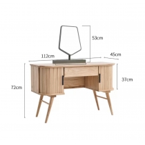 北歐實木白蠟木系列小戶型化妝枱*112cm（IS7817）
