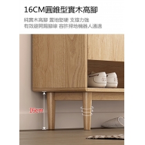 北歐系列 木門鞋櫃日式家用門口玄關櫃大容量雙面實木免漆板隔斷櫃 *43/60/80cm (IS7831)