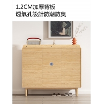 北歐系列 木門鞋櫃日式家用門口玄關櫃大容量雙面實木免漆板隔斷櫃 *43/60/80cm (IS7831)