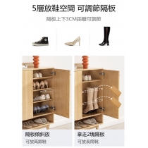 北歐系列 木門鞋櫃日式家用門口玄關櫃大容量雙面實木免漆板隔斷櫃 *100/120/140/159cm (IS7832)