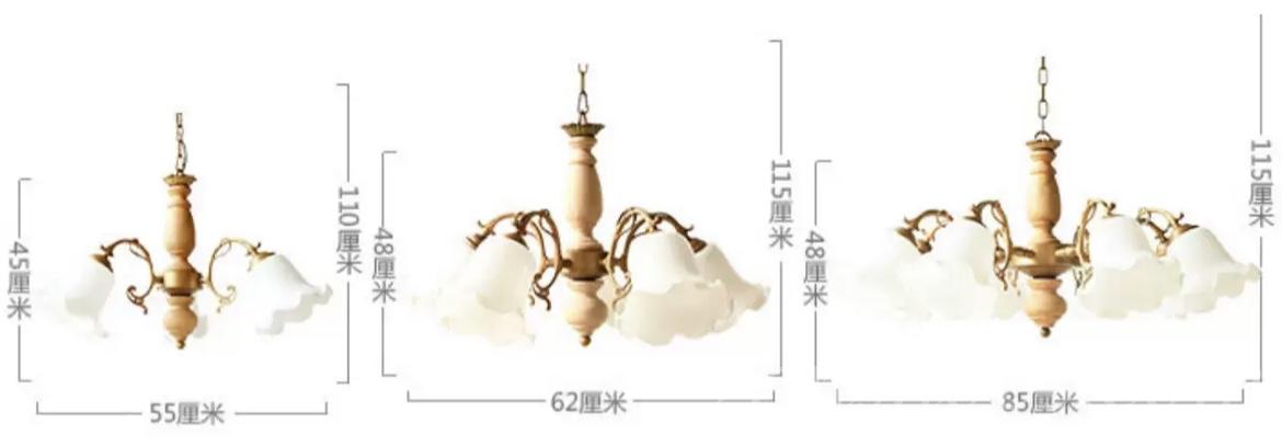 復古荷花邊吊燈(IS4052)