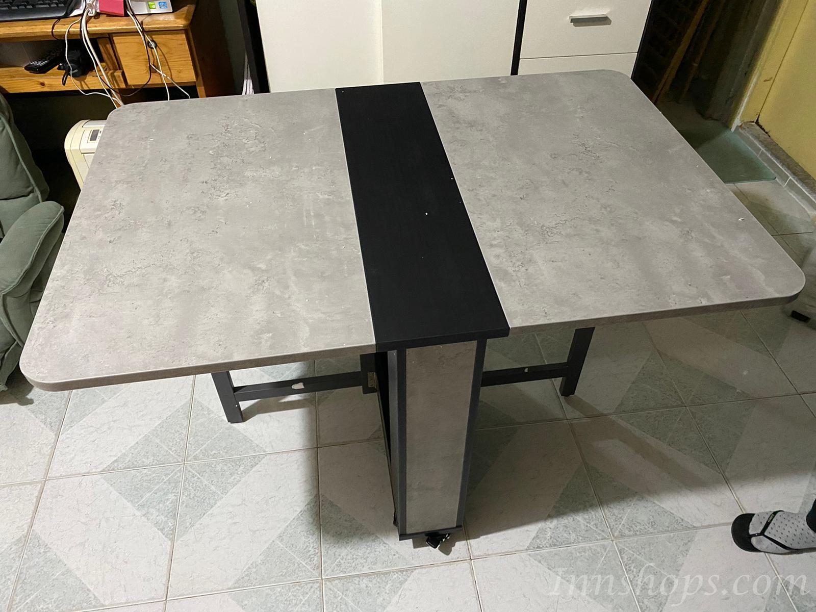  北歐摩登系列 折疊餐桌椅組合 現代簡約小戶型家用 多功能 可伸縮餐桌簡易飯桌 蝴蝶枱 *120cm/150cm/160cm  (IS7734)