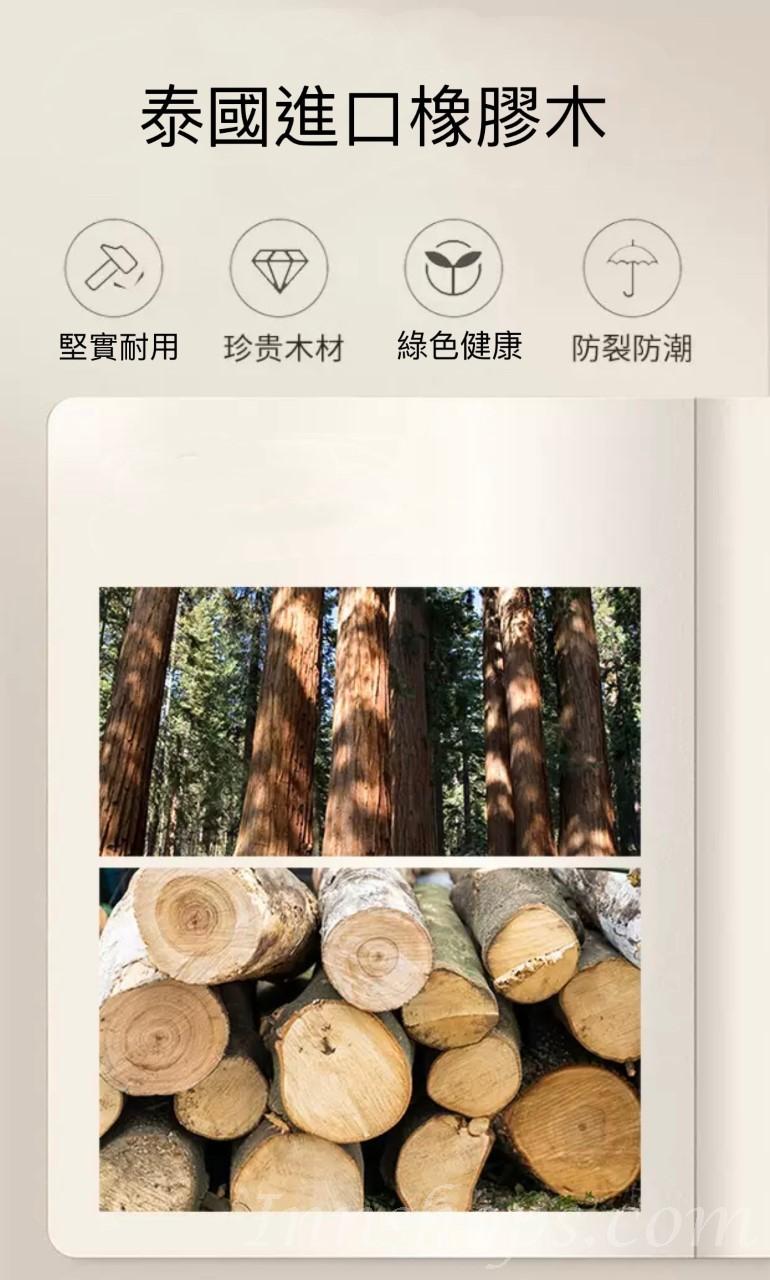 日式橡木學校傢俬兒童風格旋轉置物架 (IS7905)