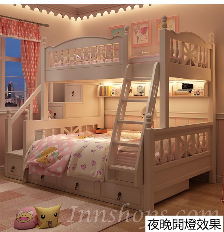 韓式雙層子母碌架床 小朋友床 *4呎/5呎(不包床褥)（IS7920）