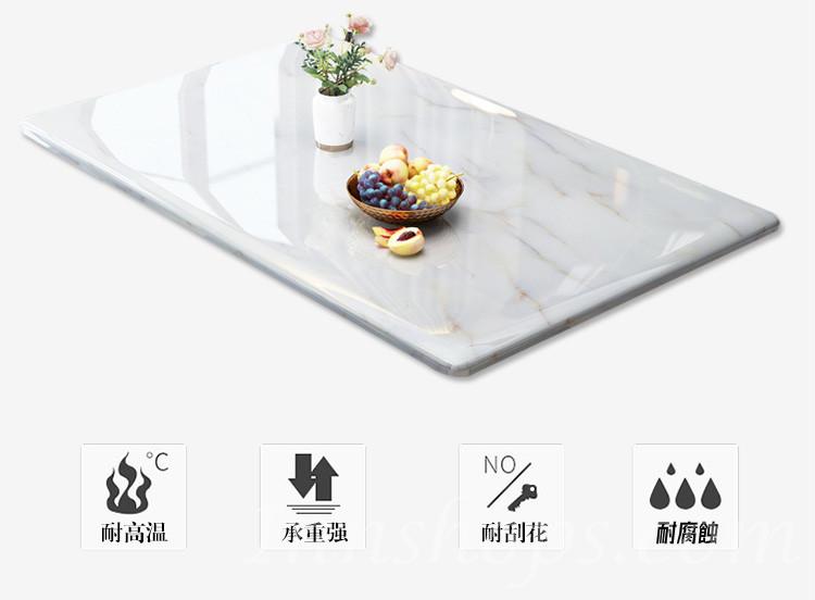 現代簡約大理石餐桌椅組合長方形飯桌家用實木餐枱 1.3/1.4/1.5m (IS7923)
