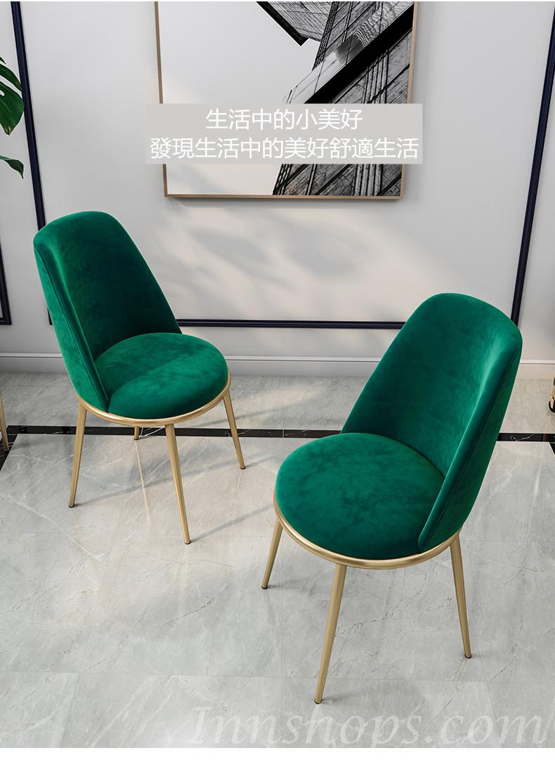北歐餐椅現代簡約家用靠背椅咖啡餐桌椅創意休閑椅子(IS7927)