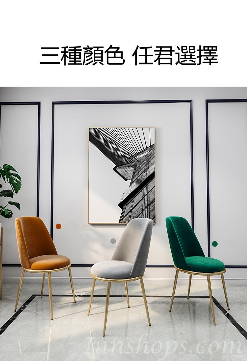 北歐餐椅現代簡約家用靠背椅咖啡餐桌椅創意休閑椅子(IS7927)