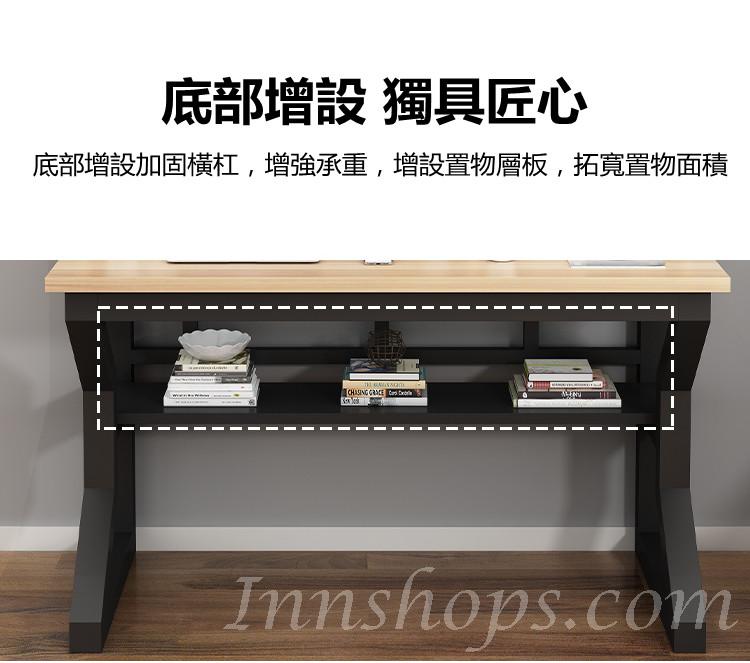 時尚學校傢俬簡易電腦書枱帶書架組合學生家用寫字枱*80/100/120cm（IS7929）