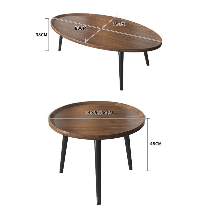 北歐創意 輕奢現代簡約茶几圓枱邊几 *40/50/60/80cm（IS7935)