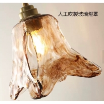 玻璃復古黃銅吊燈 (IS3930)