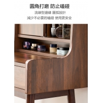 北歐格調小戶型化妝台極簡約現代迷你化妝桌送妝凳 60cm /80cm /100cm（IS7889）