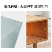 日式實木全實木橡木電視櫃/茶几組合簡約客廳(IS7894)
