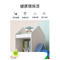 日式橡木學校傢俬兒童風格旋轉置物架 (IS7905)