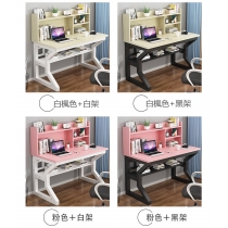 時尚學校傢俬簡易電腦書枱帶書架組合學生家用寫字枱*80/100/120cm（IS7929）