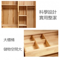 日式全實木橡木衣櫃/加頂櫃 82.5cm/120cm/160cm/200cm（IS7932）