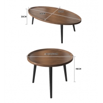 北歐創意 輕奢現代簡約茶几圓枱邊几 *40/50/60/80cm（IS7935)