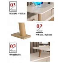 北歐小戶型窗台電腦枱書枱延伸枱 100cm/120cm/140cm *可自訂呎吋 (IS7936)