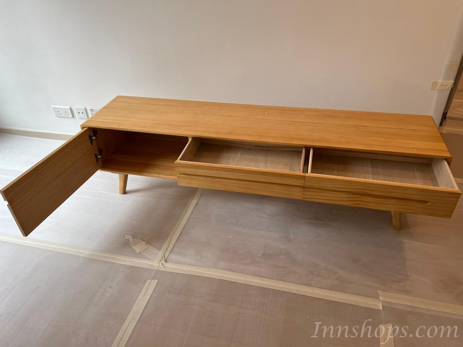 芬蘭松木系列 實木電視櫃 150cm/180cm/200cm  (IS6600)