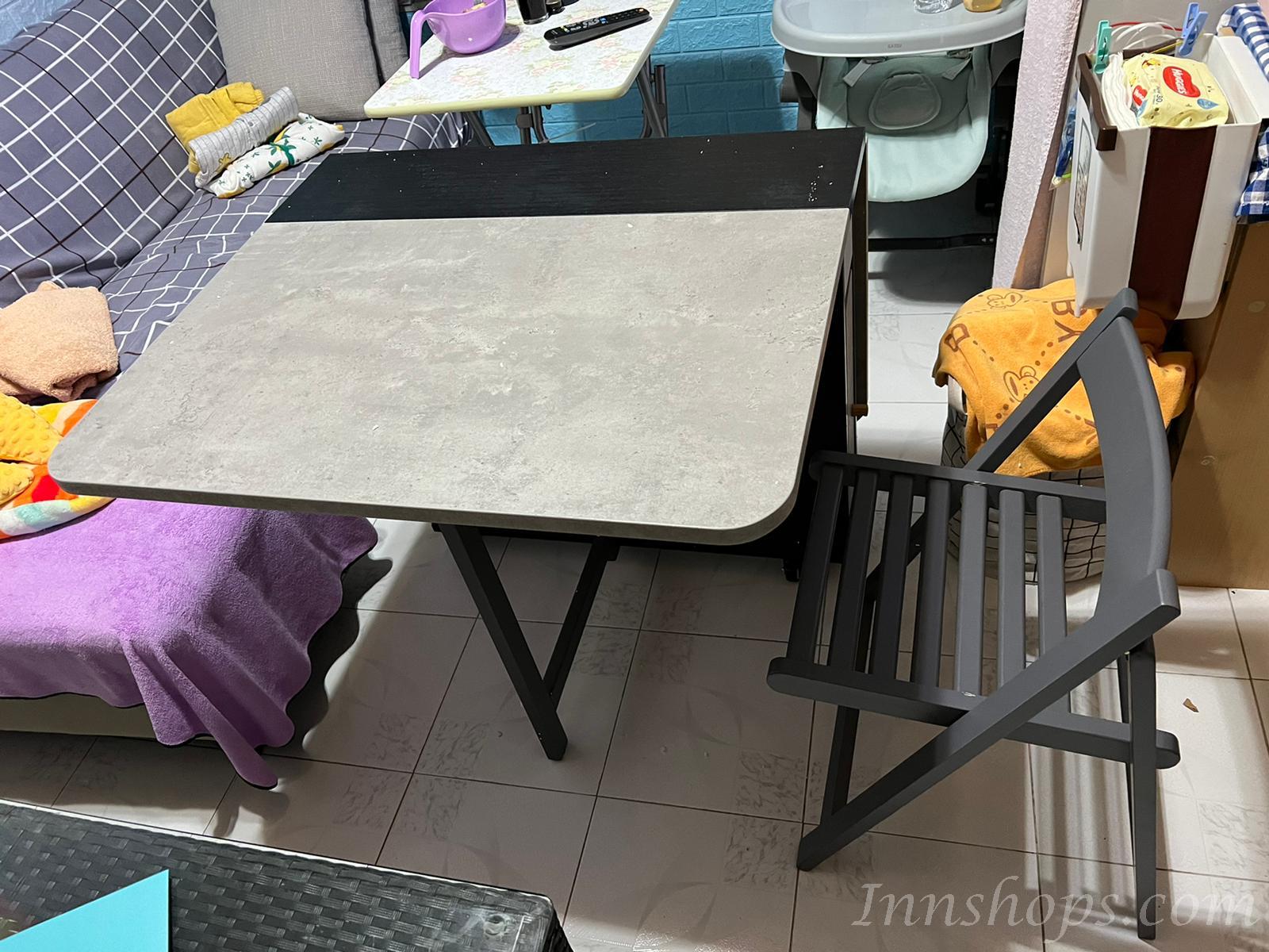  北歐摩登系列 折疊餐桌椅組合 現代簡約小戶型家用 多功能 可伸縮餐桌簡易飯桌 蝴蝶枱 *120cm/150cm/160cm  (IS7734)