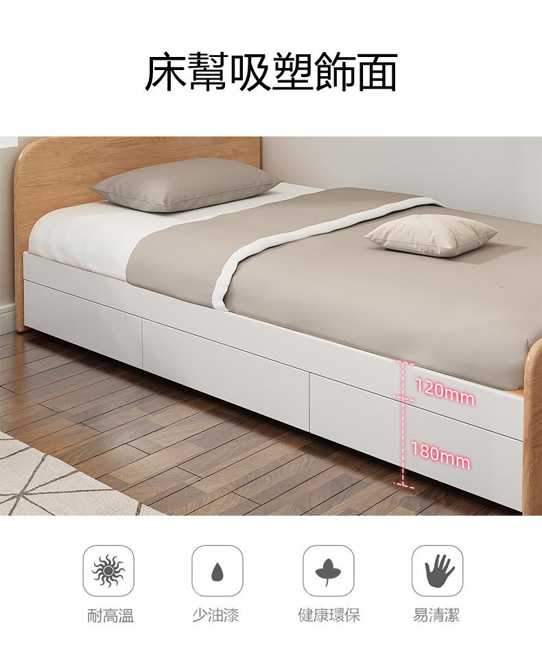 北歐格調系列 單人床/雙人床 小朋友床 100cm/120cm/150cm(不包床褥)（IS7970）