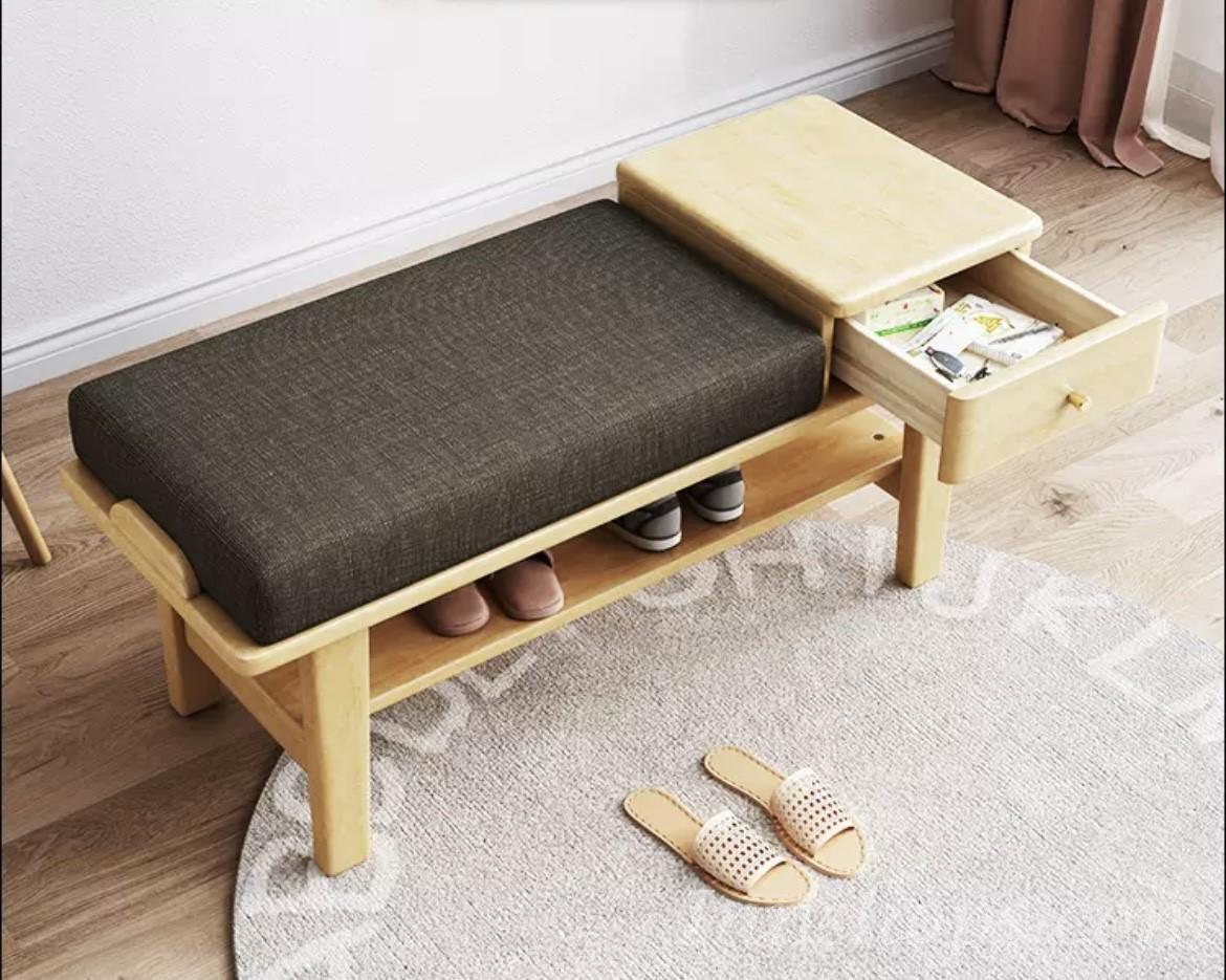 日式橡木系列 簡約換鞋凳 100cm（IS7993）