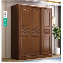 中式實木糸列實木趟門衣櫃 衣櫃頂櫃邊櫃組合 120/153/180cm (IS1066)