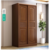 中式實木糸列實木趟門衣櫃 衣櫃頂櫃邊櫃組合 120/153/180cm (IS1066)