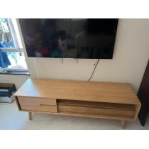 北歐實木系列 白橡木電視櫃 150cm  (IS0505)