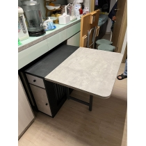 (陳列品一個 150CM $999) 北歐摩登系列 折疊餐桌椅組合 現代簡約小戶型家用 多功能 可伸縮餐桌簡易飯桌 蝴蝶枱 *120cm/150cm/160cm  (IS7734)