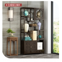 楠竹系列中式屏風置物架 82cm/100cm (IS7965)