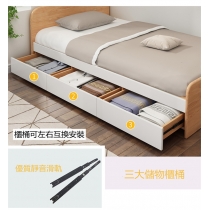 北歐格調系列 單人床/雙人床 小朋友床 100cm/120cm/150cm(不包床褥)（IS7970）
