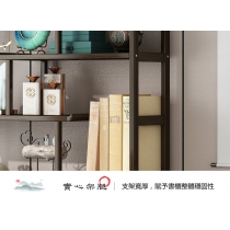 楠竹系列 新中式簡約門廳櫃 玄關櫃 古董擺件展示架 書架(175cm/200cm)*(80cm/100cm)(IS7971)