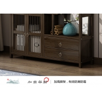 楠竹系列 新中式簡約門廳櫃 玄關櫃 古董擺件展示架 書架(175cm/200cm)*(80cm/100cm)(IS7971)