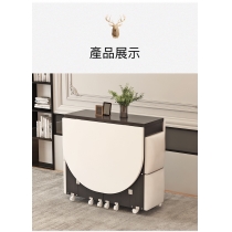 時尚系列 可移動伸縮折疊餐桌長 方形多功能桌椅組合 超薄飯枱 蝴蝶枱 120cm /140cm (IS7976)