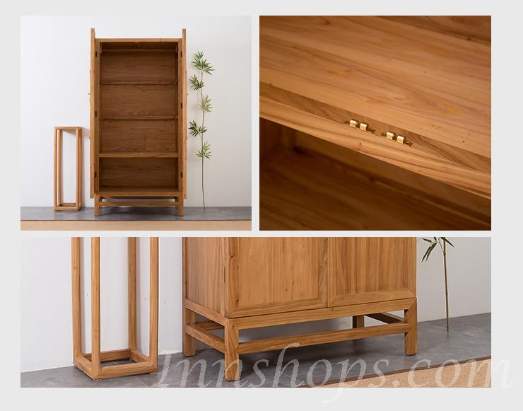 中式老榆木衣櫃 實木家具100cm  (IS0159)