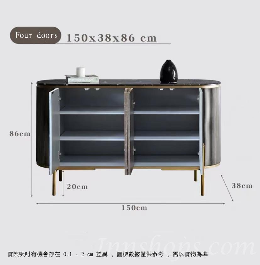 Italian style 餐邊櫃 玄關櫃進門入戶客廳大理石隔斷櫃 100cm/120cm/150cm(IS0022)