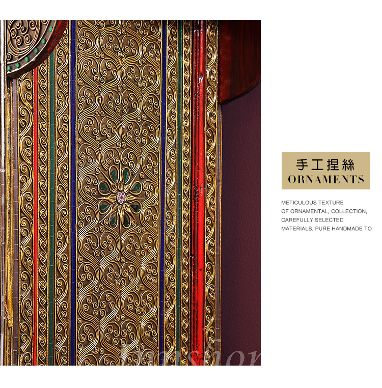 Southeast Asian Style東南亞風格 泰式藝術 玄關櫃 裝飾櫃 82cm(IS0281)