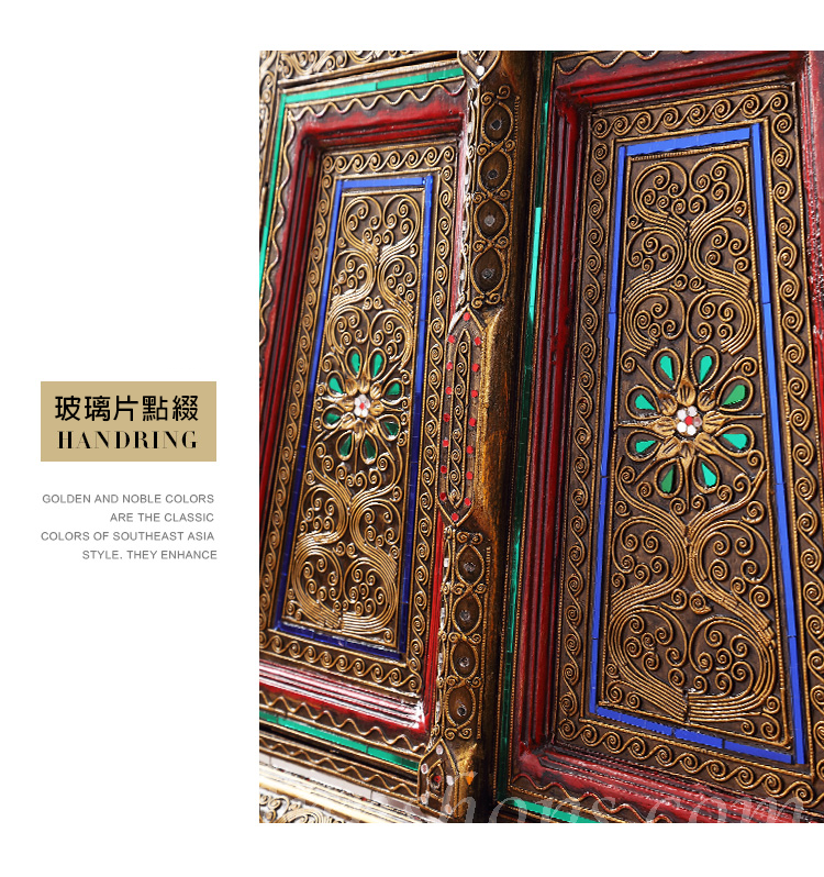 Southeast Asian Style東南亞風格 泰式藝術 玄關櫃 裝飾櫃 82cm(IS0281)